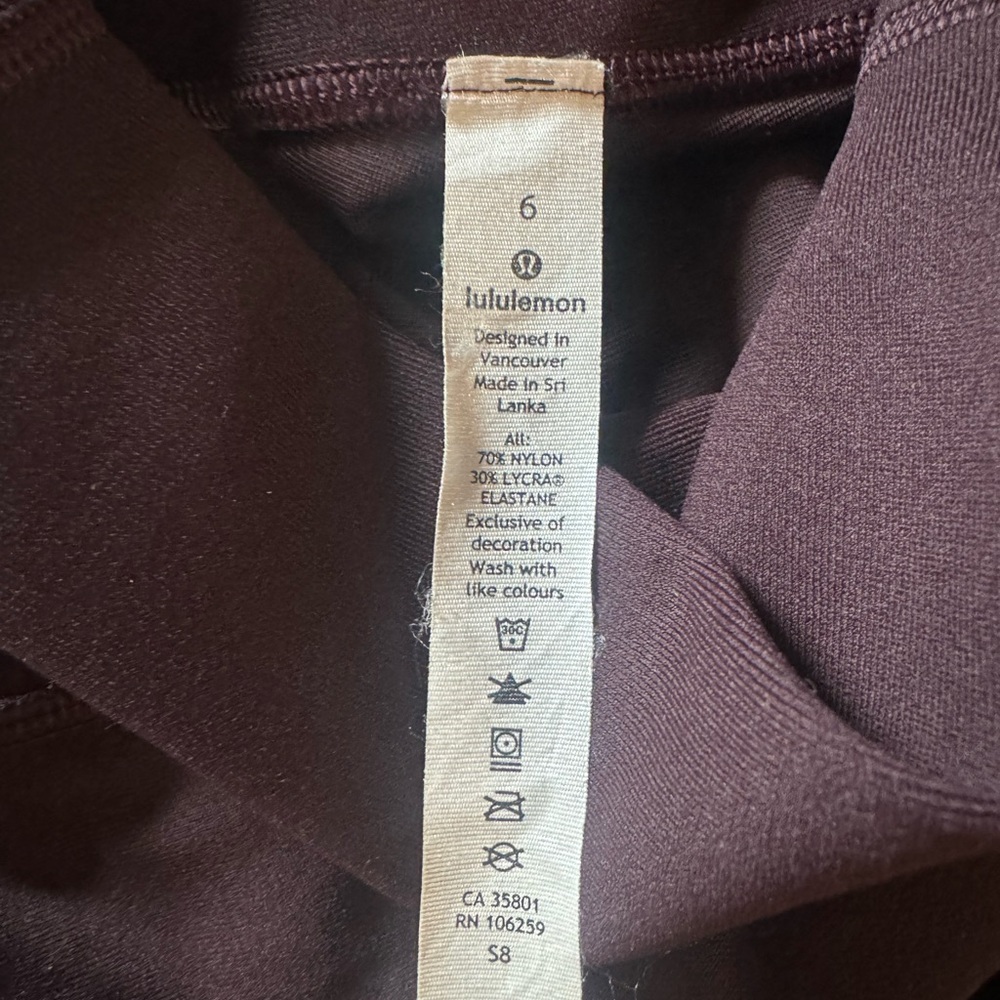 Lululemon size 6 leggings - Picture 3 of 6